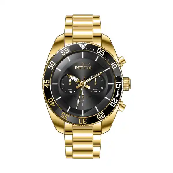 Invicta Reloj Hombre Oro y Negro 30060