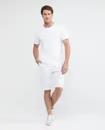 Bermuda Basic Hombre Blanco Talla 32 Chevignon