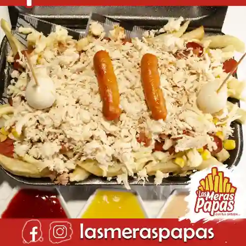 Salchipapas Papas Pollo