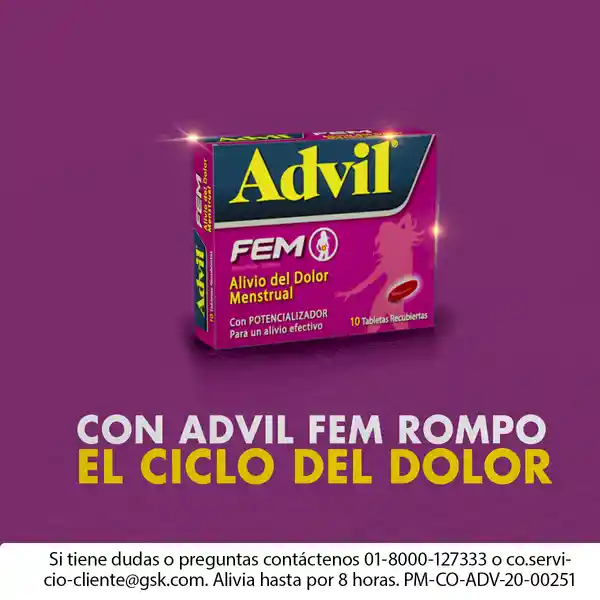 Advil Fem (400 mg / 65 mg)
