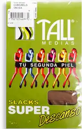 Tall Medias Slacks Super Descanso Color Caramelo Talla Única