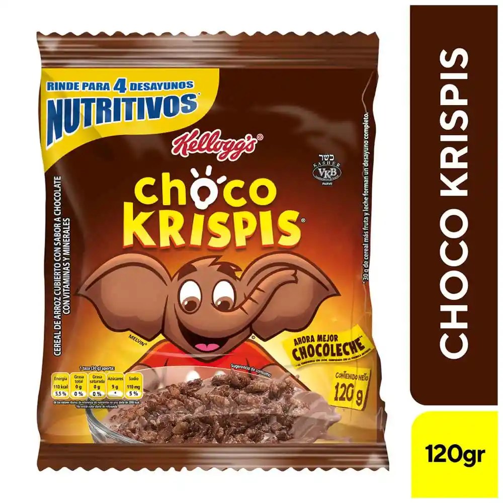 Choco Krispis Cereal de Arroz Inflado Sabor a Chocolate