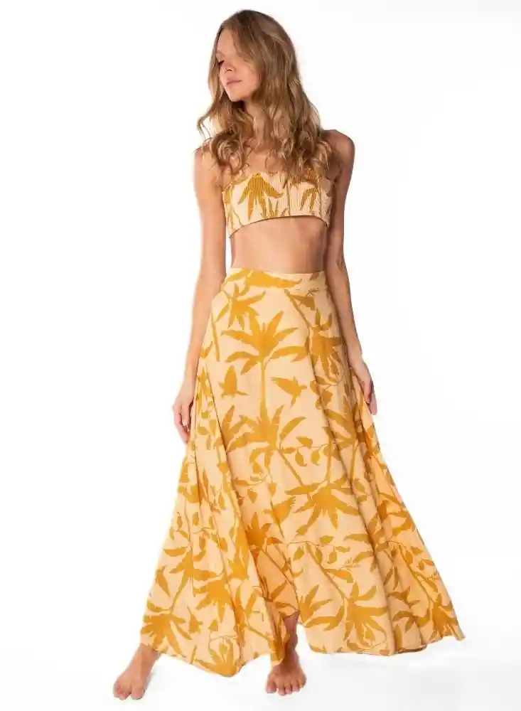 Falda Larga S-mostaza