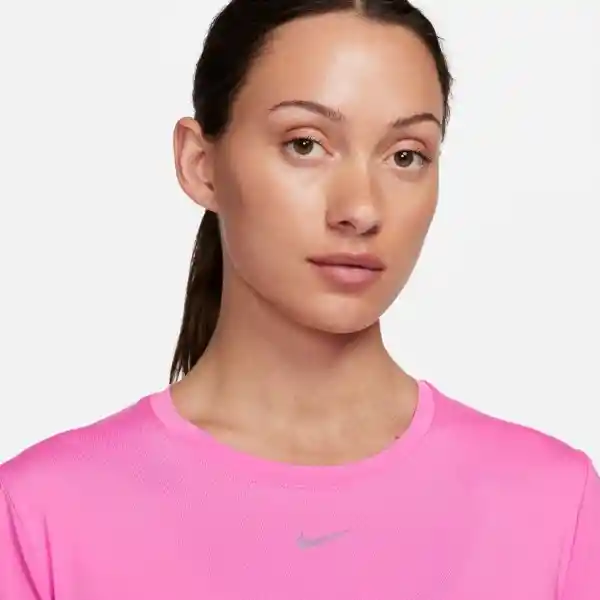 Nike Camiseta One Classic Top Rosado Para Mujer Talla M