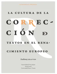 La cultura de la corrección de textos en el Renacimiento europeo