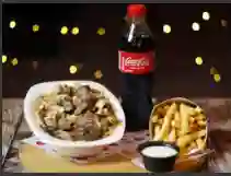 Combo Chuzo Desgranado de Pollo + Papas a Elección + Bebida
