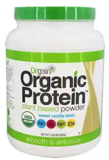  Orgain  Protein A Vegetal En Polvo Sabor Vainilla 