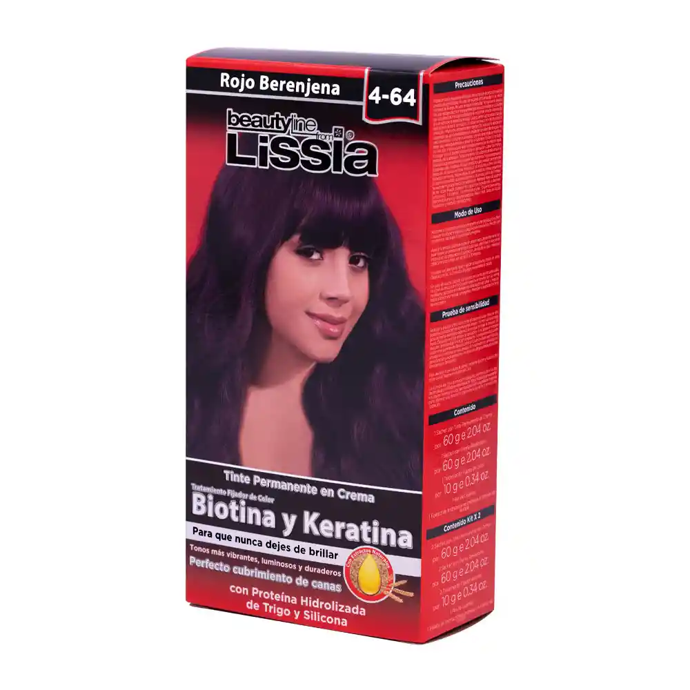 Lissia Tinte Capilar 4-64 Rojo Berenjena 