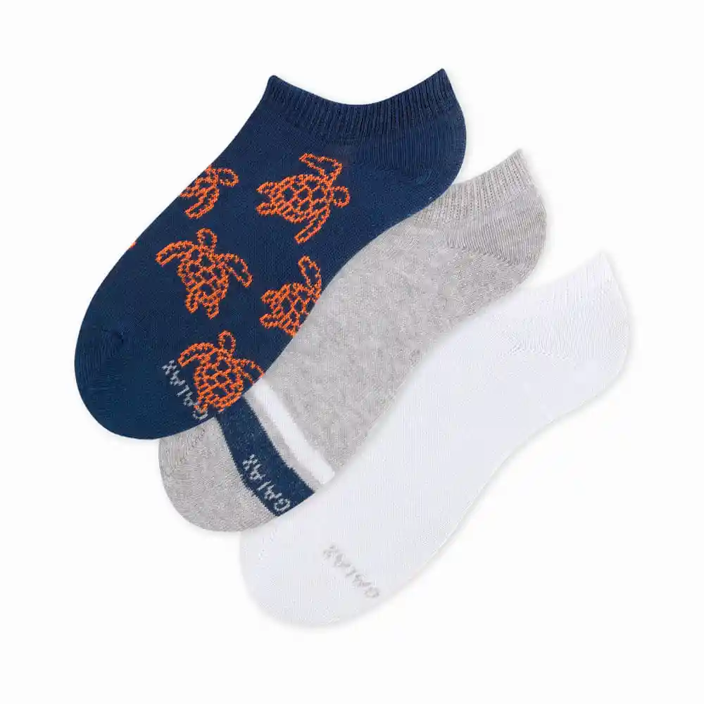 Medias Deportivas Tobilleras Cortas Para Niñas Kochi Kd X3 Talla 4-6