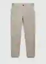 Pantalón Prato Gris Talla 38 Hombre Mango