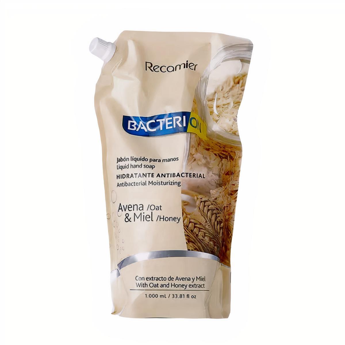 Bacterion Jabón Líquido para Manos Hidratante Antibacterial 1000 ml