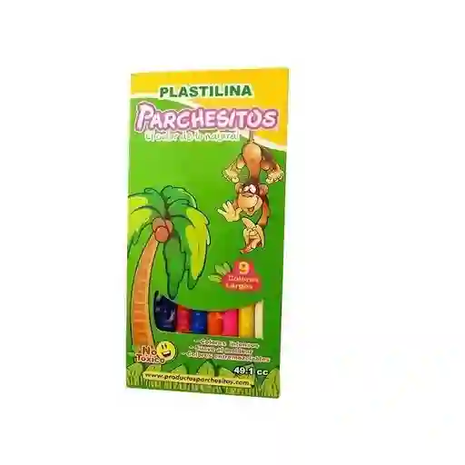 Parchesitos Plastilina 9 Colores Largos