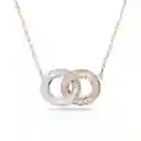 Swarovski Stone Collar Double Silk/Cry/Ros