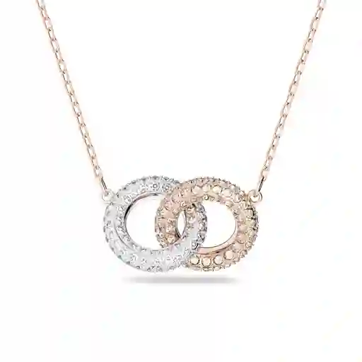 Swarovski Stone Collar Double Silk/Cry/Ros