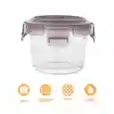 Recipiente Mini Para Alimentos Vidrio Serie Silver Grey Miniso
