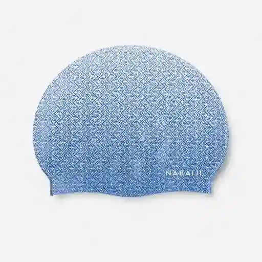 Gorro De Natación En Silicona Nabaiji 500 - Blanco/azul