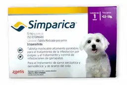 Simparica 10mg X 1 Tableta Perros 2.5-5kg