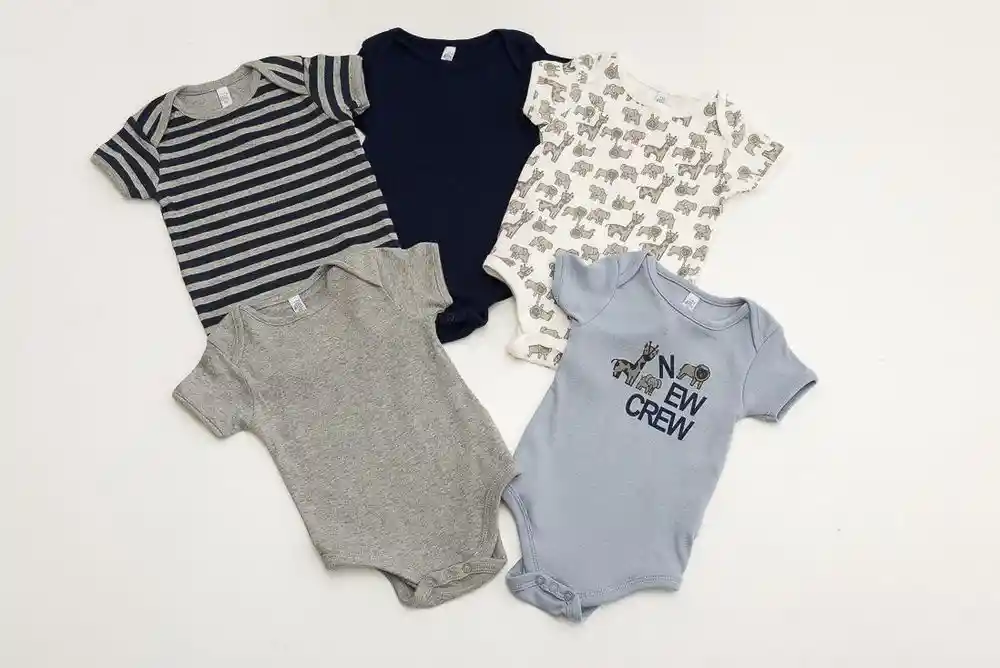 Body Manga Corta Nino X 5 12/18mese-gris