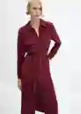 Vestido Botanic-H Crudo Talla Xs Mujer Mango