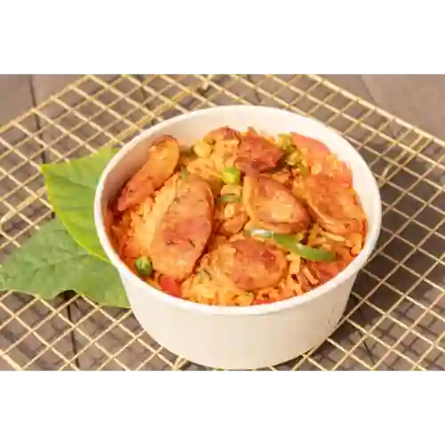Combo Arroz con Chorizo y Bebida