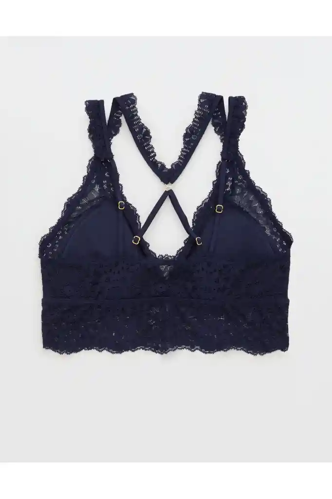 Bralette Azul Floral Medium American Eagle