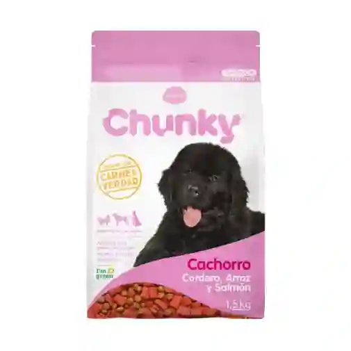 Chunky Alimento para Perro Cachorro Sabor a Cordero y Salmón