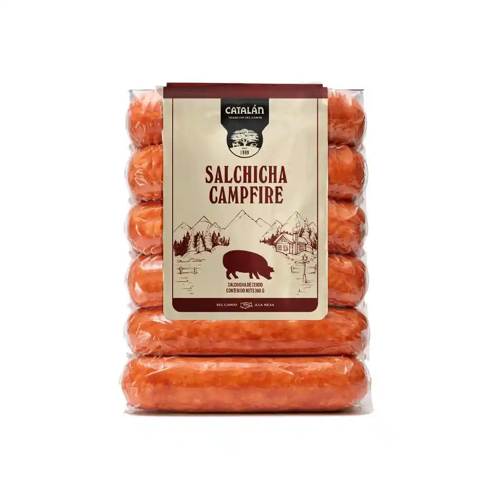 Salchicha Catalan Sabor Tostado Yahumado Evoca Fogata (360 Gr)