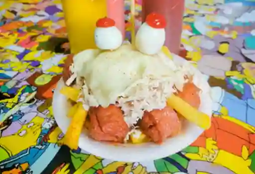 Salchipapa Americana