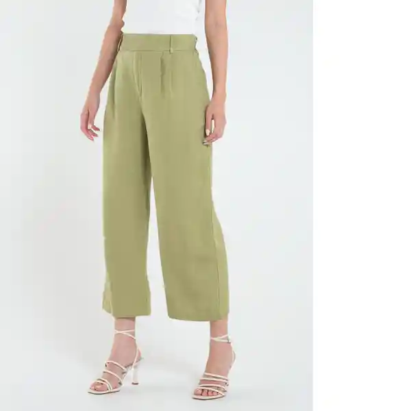 Pantalón Uarzazat Mujer Verde Retro Medio 8 432E312 Naf Naf