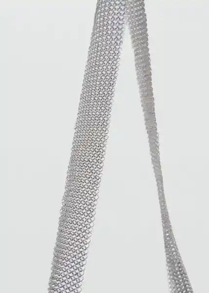 Bolso P Suna Plata Talla 99 Mujer Mango