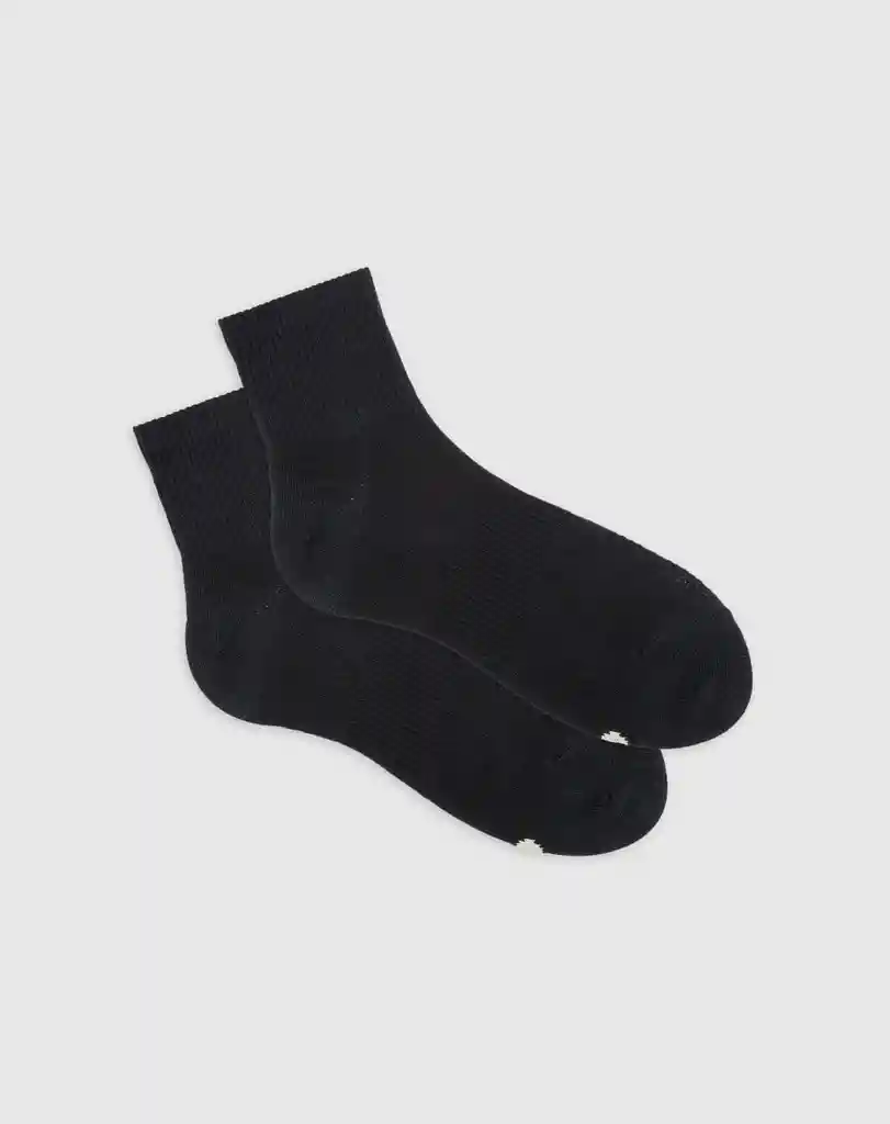 Medias Deportivas Cortas Masculino Wiyo Punto Blanco Talla 10-12