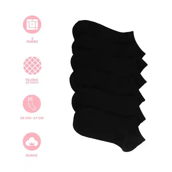 Calcetines Para Hombre de Algodón Negras Miniso
