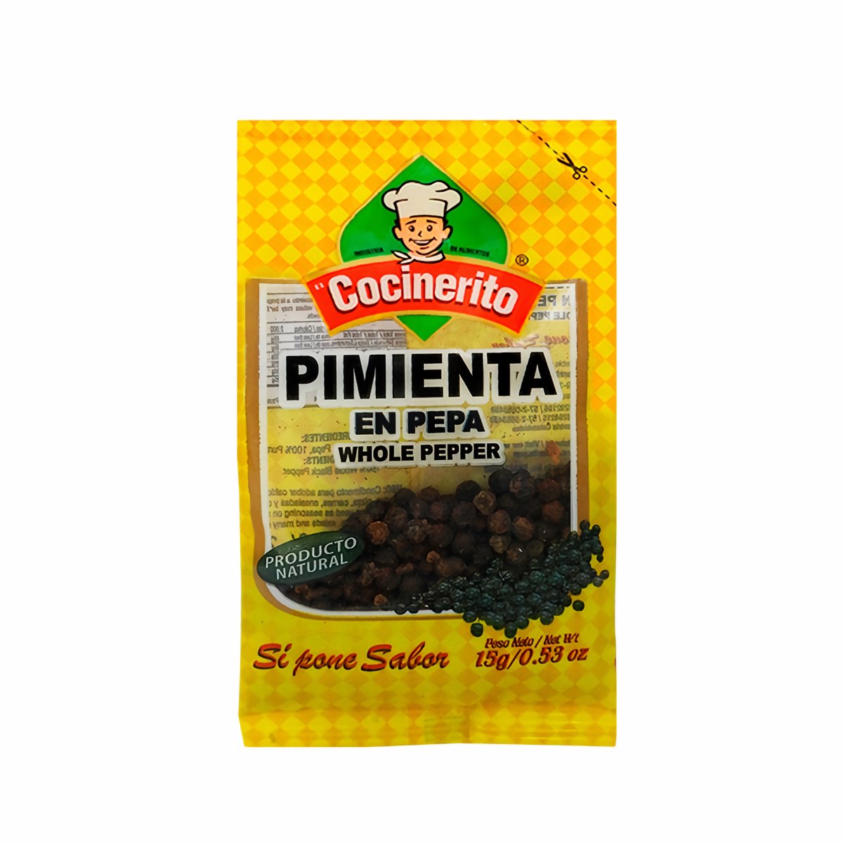 El Cocinerito Pimienta en Pepa 15 g