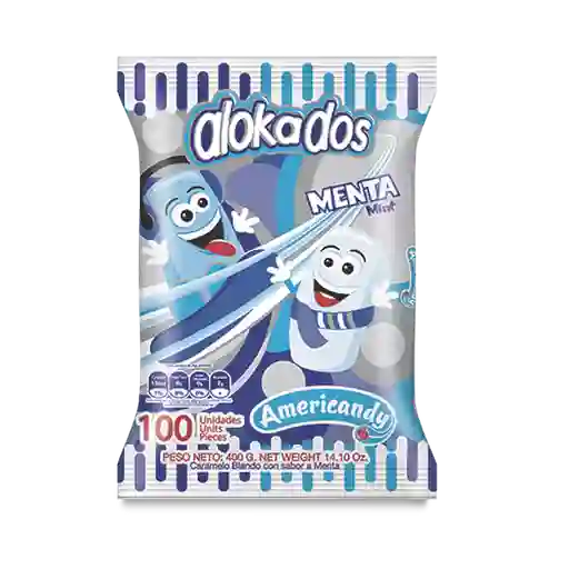 Alokados Caramelo Blando Sabor a Menta