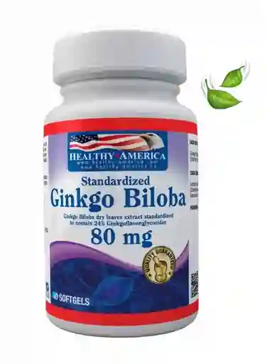 Ginkgo Biloba 80Mg X90Softgels Healthy America