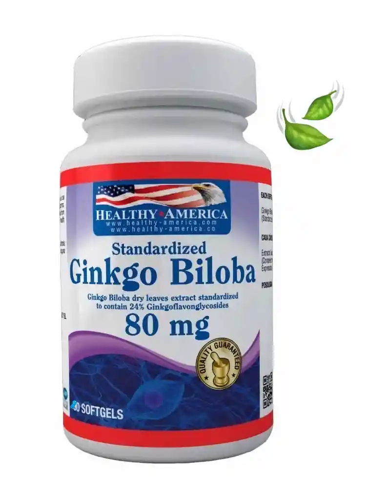 Ginkgo Biloba 80Mg X90Softgels Healthy America