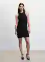 Vestido Alber Negro Talla XL Mujer Mango