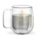 Taza Cristal Mickey Doble Pared 290Ml