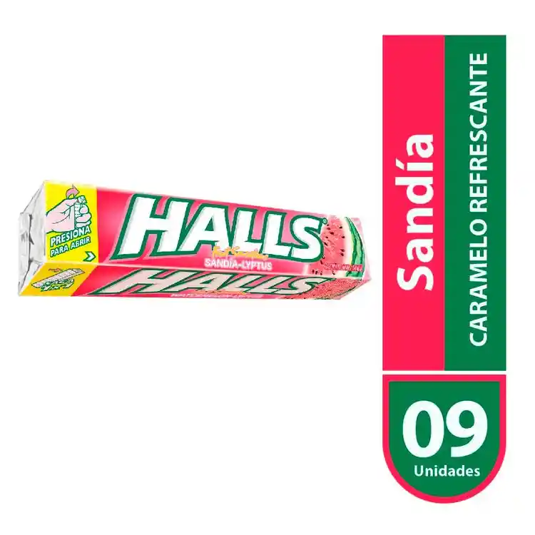 Halls Caramelo Refrescante Sabor Sandía