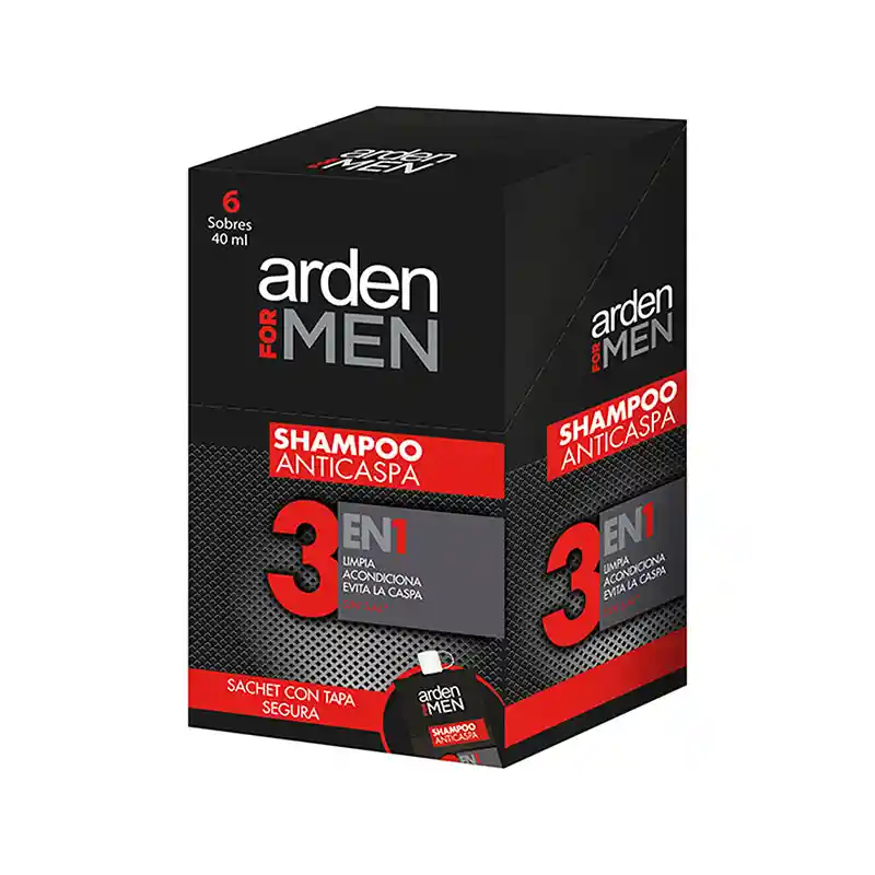 Arden For Men Shampoo Anticaspa 3 en 1
