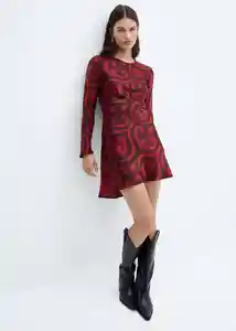 Vestido Indi Fucsia Talla XL Mujer Mango