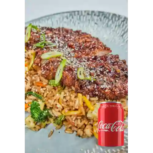 Combo Cerdo Teriyaki + Coca-Cola Sabor Original 330 ml