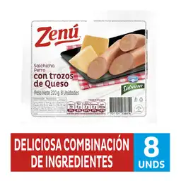 Zenú Salchicha Perro con Trozos de Queso