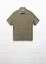 Camisa Ants Khaki Talla S Hombre Mango