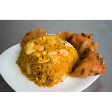 Arroz Paisa y 1/2 Pollo Asado