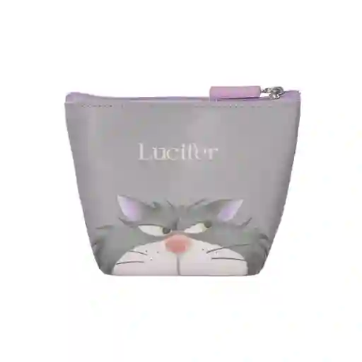 Monedero Disney Cat Colección Lucifer Gris Miniso