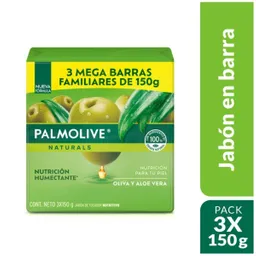 Palmolive Jabón Oliva y Aloe en Barra 3 x 150 g