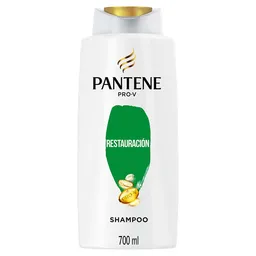 PANTENE Shampoo para cabello tratado químicamente dañado y con puntas abiertas Pantene Restauración con Aceite de Argán y las exclusivas Pro-Vitaminas 700 ml