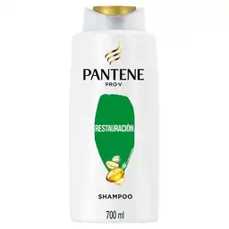 PANTENE Shampoo para cabello tratado químicamente dañado y con puntas abiertas Pantene Restauración con Aceite de Argán y las exclusivas Pro-Vitaminas 700 ml