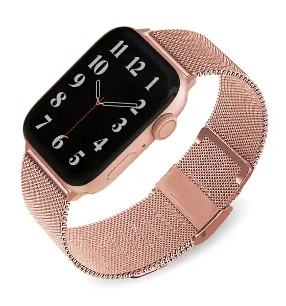 Nco Correa en Acero Inoxidable Para Apple Watch Oro Rosa